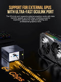 GMKtec EVO-X1 OCuLink external GPU expansion