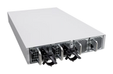 MikroTik CRS804 DDQ rear view with hot-swap PSUs and fans