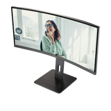 AOC CU34P3CV 34" WQHD Curved VA 100Hz Business Monitor with USB-C 65W and KVM - image 4
