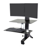 Ergotron WorkFit-S, Dual Workstation with Worksurface Black (33-349-200)
