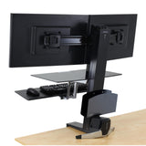 Ergotron WorkFit-S, Dual Workstation with Worksurface Black (33-349-200) - view 6