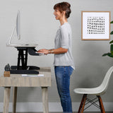 Ergotron WorkFit-Z Mini Sit-Stand Desktop Grey Woodgrain (33-458-917) - view 6