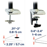 Ergotron LX Desk Mount Monitor Arm Polished Aluminum (45-241-026) - diagram