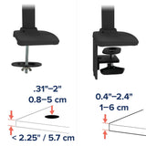 Ergotron LX Desk Mount Monitor Arm Matte Black (45-241-224) - diagram
