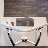 Ergotron LX Dual Desk Mount Side-by-Side Arm Polished Aluminum (45-245-026) - view 3