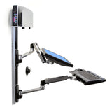 Ergotron LX Wall Mount System with Medium Silver CPU Holder (45-247-026) - view 3