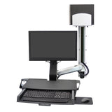 Ergotron SV Combo System Worksurface, Medium CPU Holder Aluminum (45-595-026) - view 2