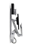 Ergotron StyleView® Sit-Stand Combo System, Small CPU Holder White (45-273-216) - view 2