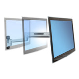 Ergotron LX HD Sit-Stand Wall Arm Polished Aluminum (45-383-026) - view 4