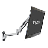 Ergotron LX Sit-Stand Wall Mount LCD Arm Polished Aluminum (45-353-026)