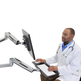 Ergotron LX Sit-Stand Wall Mount System, Medium CPU Holder (45-358-026) - view 4