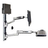 Ergotron LX Sit-Stand Wall Mount System, Small CPU Holder (45-359-026)
