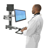 Ergotron LX Sit-Stand Wall Mount System, Small CPU Holder (45-359-026) - view 4