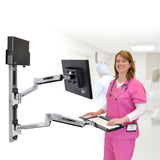 Ergotron LX Sit-Stand Wall Mount System, Small CPU Holder (45-359-026) - view 5