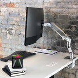 Ergotron HX Desk Monitor Arm Polished Aluminum (45-475-026) - view 3