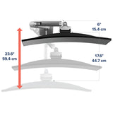 Ergotron HX Desk Monitor Arm Polished Aluminum (45-475-026) - diagram