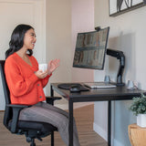 Ergotron HX Desk Monitor Arm Matte Black (45-475-224) - view 4
