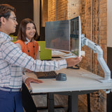 Ergotron HX Dual Monitor Desk Arm White (45-476-216) - view 4