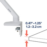 Ergotron MXV Desk Mount Monitor Arm White (45-486-216) - diagram