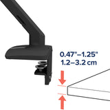 Ergotron MXV Desk Mount Monitor Arm Black (45-486-224) - diagram