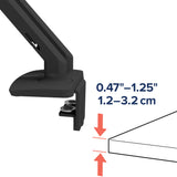 Ergotron MXV Desk Dual Monitor Arm Matte Black (45-496-224) - diagram