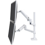 Ergotron LX Dual Desk Mount Stacking Arm White (45-509-216)