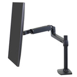 Ergotron LX Desk Monitor Arm, Tall Pole Matte Black (45-537-224)