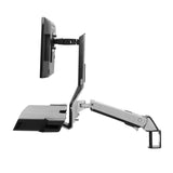 Ergotron SV Combo Arm Worksurface & Pan Polished Aluminum (45-583-026) - view 3