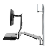 Ergotron SV Combo System Worksurface, Medium CPU Holder Aluminum (45-595-026) - view 3