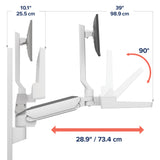 Ergotron CareFit™ Combo System (45-618-251) - diagram