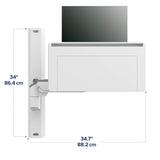Ergotron CareFit™ Combo System with Worksurface (45-619-251) - diagram
