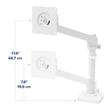 Ergotron NX Monitor Arm White (45-669-216) - diagram