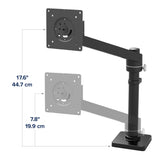 Ergotron NX Monitor Arm Matte Black (45-669-224) - diagram