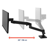 Ergotron LX Pro Desk Monitor Arm, Grommet Mount Black (45-708-292) - diagram