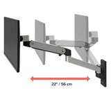 Ergotron LX Pro Wall Monitor Arm Polished Aluminum (45-683-026) - diagram