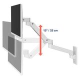 Ergotron LX Pro Wall Monitor Arm White (45-683-290) - diagram