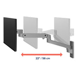Ergotron LX Pro Wall Monitor Arm Dark Grey (45-683-293) - diagram