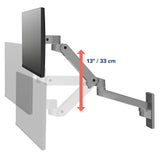 Ergotron LX Pro Wall Monitor Arm Dark Grey (45-683-293) - diagram