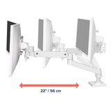 Ergotron LX Pro Desk Dual Direct Arm White (45-684-290) - diagram