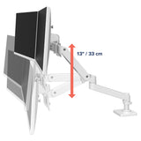 Ergotron LX Pro Desk Dual Direct Arm White (45-684-290) - diagram