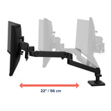 Ergotron LX Pro Desk Dual Direct Arm Black (45-684-292) - diagram