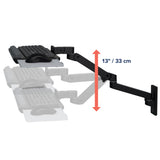 Ergotron LX Pro Wall Keyboard Arm Black (45-685-292) - diagram