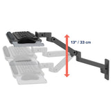 Ergotron LX Pro Wall Keyboard Arm Dark Grey (45-685-293) - diagram