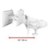 Ergotron LX Pro Dual Side-by-Side Arm White (45-686-290) - diagram