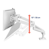 Ergotron LX Pro Dual Side-by-Side Arm White (45-686-290) - diagram