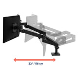 Ergotron LX Pro Dual Side-by-Side Arm Black (45-686-292) - diagram