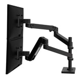 Ergotron LX Pro Dual Stacking Arm, Grommet Mount Black (45-710-292) - view 2