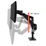 Ergotron LX Pro Dual Stacking Arm, Grommet Mount Black (45-710-292) - diagram