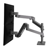 Ergotron LX Pro Dual Stacking Arm, Grommet Mount Dark Grey (45-710-293) - view 2