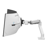 Ergotron HX Desk Monitor Arm with VHD Pivot for Extreme-Depth Curved Screens White (45-693-216)